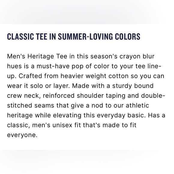 NWT Pink Champion Heritage Tee, Crayon Blur, Sz S - Picture 6 of 6